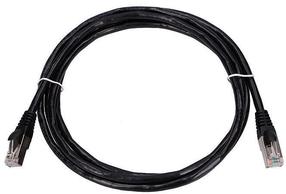 Провод Extralink Patchcord CAT.5E FTP Foiled Twisted Pair Bare Copper RJ-45 8P8C, RJ-45 8P8C, 2 м, черный цв.