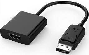 Adapteris MicroConnect DisplayPort to HDMI DPHDMI3 DisplayPort male, HDMI female, 0.15 m, juoda sp.