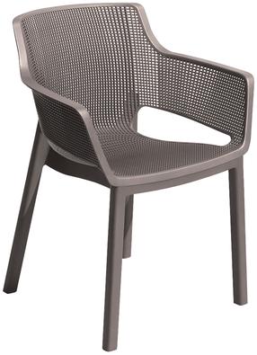 Lauko kėdė Keter Elisa, ruda sp./smėlio sp., 62.5 cm x 57.7 cm x 79 cm