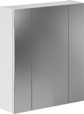 Pakabinama vonios spintelė su veidrodžiu MC Akcent Linus, balta sp., 18 cm x 60 cm x 70 cm