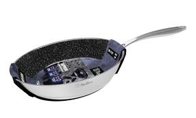 Cepšanas panna Bollire Black Sapphire BR-1707, Ø 28 cm, nerūsējošais tērauds