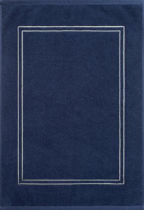 Vonios grindų kilimėlis Olivia, tamsiai mėlyna sp., 70 cm x 50 cm