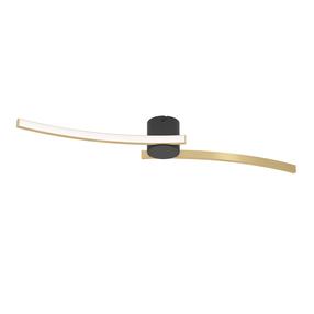 Lampa griesti Eglo 901215, LED, 4000 °K, 2 x 6 W, zelta krās./melna krās. / melna krās.