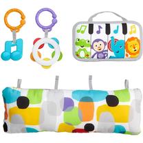 Edukacinis žaislas Mattel Fisher Price Mini Musicians Piano Wedge, 27.9 cm, įvairių spalvų