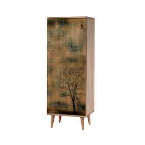Batų spintelė Kalune Design Filinta 729, ruda sp., 38 cm x 50 cm x 135 cm