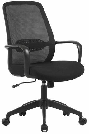 Töötool Home4you Ciro 18429, 61 x 60 x 96 - 104 cm, must v.