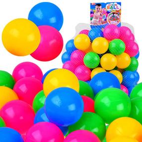 Kamuoliukų rinkinys baseinui ZA4428, ⌀ 6.5 cm, 100 vnt, įvairių spalvų