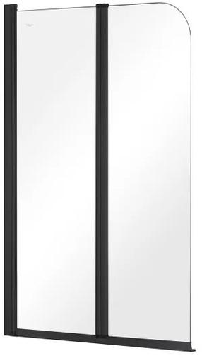 Vonios sienelė Besco Prime Black 2, 90 cm x 140 cm, juoda sp./grūdintas