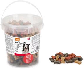 Skanėstas šunims Karlie Mini Bones Mix, vištiena/lašiša, 0.5 kg