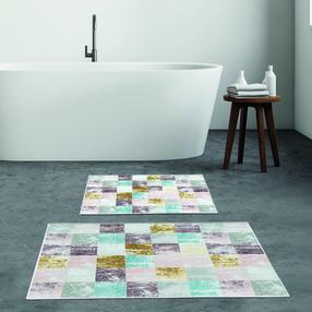Vonios kilimėlių rinkinys Foutastic 299ANR1554, įvairių spalvų, 150 cm x 60 cm