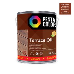 Terrassiõli Pentacolor Terrace Oil, tumepruun v., 4.5 l