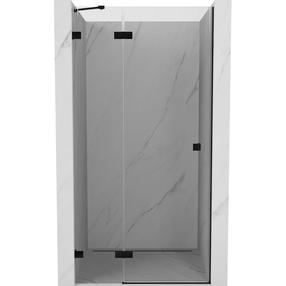 Dušo durys Mexen Lunar Left, 90 cm x 200 cm, juoda sp./grūdintas