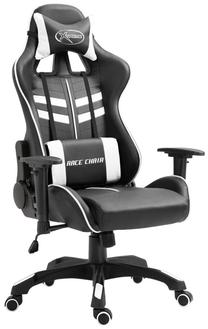 Spēļu krēsls VLX Gaming Chair, 68.5 x 68 x 118 - 125 cm, balta krās./melna krās.