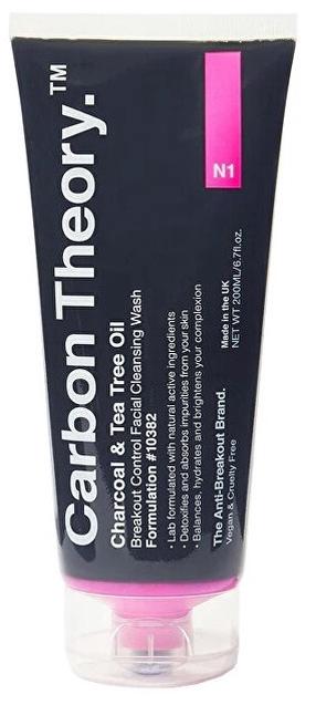 Очищающее средство для лица Carbon Theory Charcoal & Tea Tree Oil Breakout Control, 200.0 мл