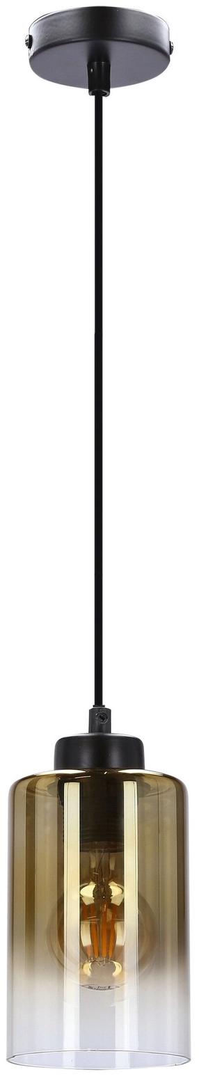 Šviestuvas kabinamas Candellux Lighting Aspra 31-16256, E27, 1 x 60 W, gintaro sp. / juoda sp., 10 x 15 cm