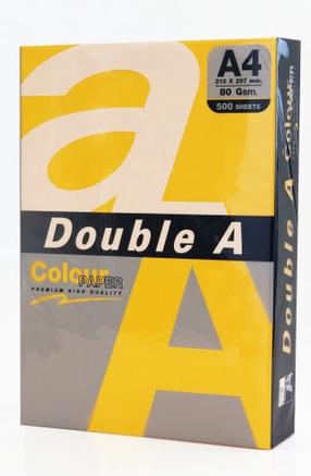 Kontoripaber Double A, A4, 80 g/m², kuldne v., 500 lk. tk.