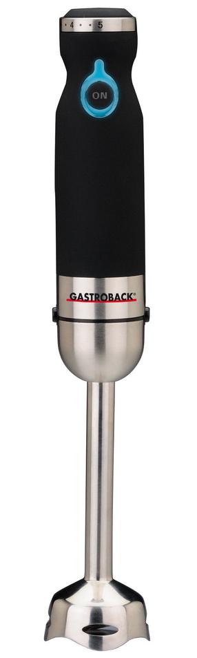 Rokas blenderis Gastroback 40975, melns krās./nerūsējošā tērauda krās.