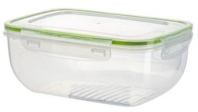 Konteiners pārtikai Ambition Gusto, 2.3 l, 23 cm x 17 cm, caurspīdīga krās./zaļa krās.