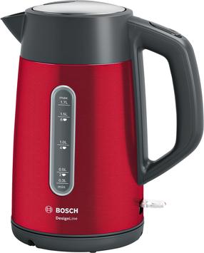 Elektrinis virdulys Bosch TWK4P434, 1.7 l, raudona sp.