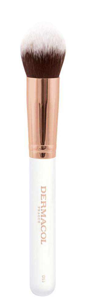 Birstīte, sārtumiem Dermacol D53 Tapered Top 79987, balta krās.