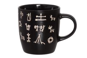 Krūzīte Aurora Saami Signs, melna krās., 0.2 l