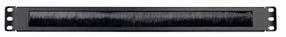 Панель Gembird 19" 1U Cable Entry Brush, черный цв.