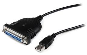 Адаптер StarTech ICUSB1284D25 DB25 Female, USB, 1.8 м, черный цв.