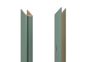 Vertikali durų stakta Domoletti, 209.7 cm x 10 - 14 cm x 1 cm, dešininė, žalia sp.