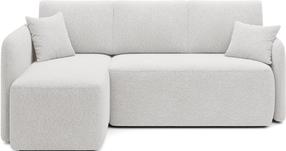 Kampinė sofa - lova Hadson Royal 01, balta sp., kairinė, 150 x 206 cm x 89 cm