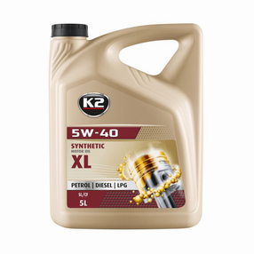 Variklių alyva K2 5W - 40, sintetinis, 5 l