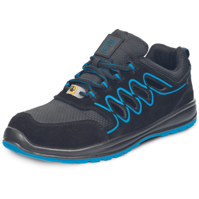Darbo sandalai vyrams Cerva Raven Sporty O1 ESD SR, be aulo, be pašiltinimo, mėlyna sp./juoda sp., 36 dydis