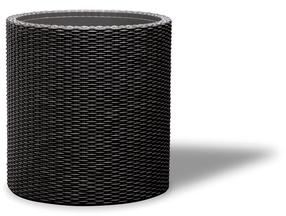 Gėlių vazonas Keter Planter, natūralus pluoštas, 36 cm x 36 cm, pilkas