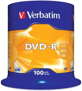 Ierakstāms kompaktdisks Verbatim, 4.7 GB, 100gab.