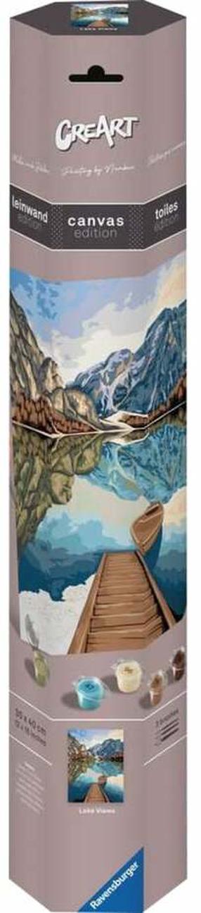 Glezna pēc numuriem Ravensburger CreArt Lake Views, zila krās./brūna krās., 40 x 30 cm
