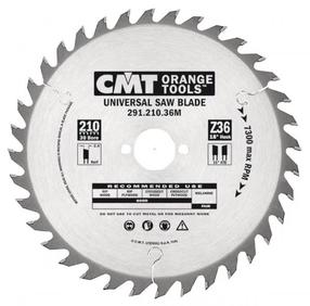Pjovimo diskas CMT, 210 mm x 30 mm