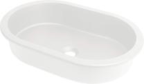 Vonios praustuvas Deante Silia, akmens masė, 58.8 cm x 39 cm x 14.5 cm, balta sp.
