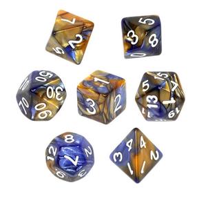 Žaidimo kauliukai Rebel Dice Set Two Color - Orange and Blue