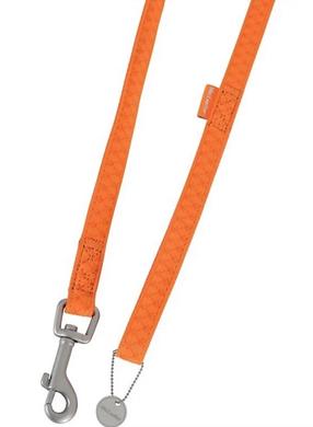 Šuns pavadėlis Zolux Mac Leather 435169ORA, oranžinė sp., 1.2m x 2.5cm