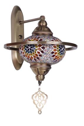 Lampa sienas Opviq Macellan 846STL2751, E27, 1 x 60 W, krāsaina / krēmkrāsa krās.