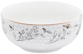 Bļoda Ambition Gold Bee, zelta krās./balta krās./melna krās., 14 cm, 0.48 l