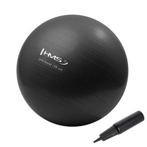 Gimnastikos kamuolys HMS YB02N, juoda sp., 65 cm