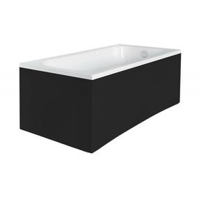 Vonia, laisvai pastatoma Besco Continea, 70 cm x 150 cm x 55.5 cm, stačiakampis, balta sp./juoda sp.
