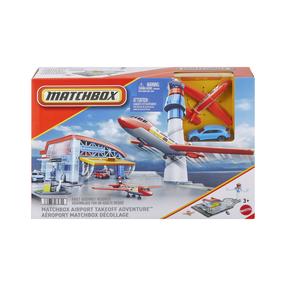 Комплект аэропорта Mattel Matchbox Airport Takeoff Adventure JBW37, многоцветный