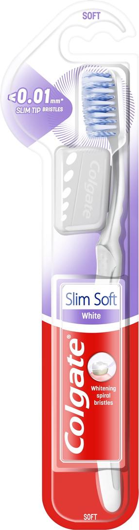 Zobu birste Colgate Slim Soft White, asorti krās.