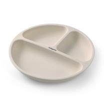 Lėkštutė BabyOno Be Active 1482/04, 6+ mėn., 19.5 cm, silikonas, kreminė sp.