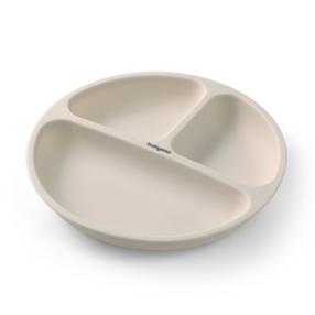 Lėkštutė BabyOno Be Active 1482/04, 6+ mėn., 19.5 cm, silikonas, kreminė sp.