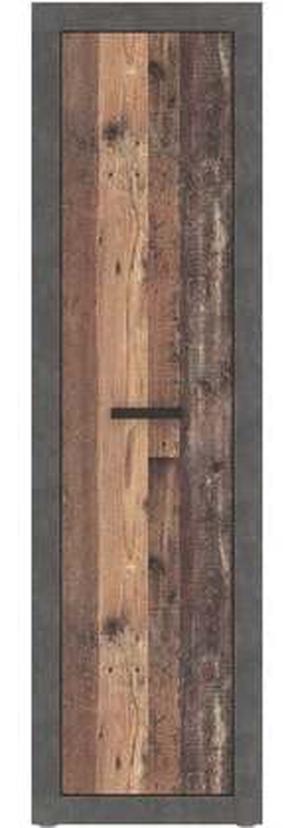 Riidekapp Forte Zumba L/R, pruun v./tumehall v., 33.8 cm x 53.3 cm x 191.1 cm