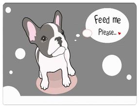 Kilimėlis gyvūno dubenėliams Conceptum Hypnose Feed Me, 45 cm x 70 cm x 0.2 cm, įvairių spalvų