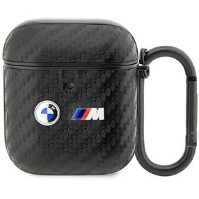 Austiņu futlārs BMW Apple AirPods 1/2, melna krās.