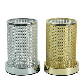 Svečturis Domoletti Kikki, metāls, 17 cm, zelta krās./sudraba krās./(krāsa/dizains tiek izvēlēts nejauši)